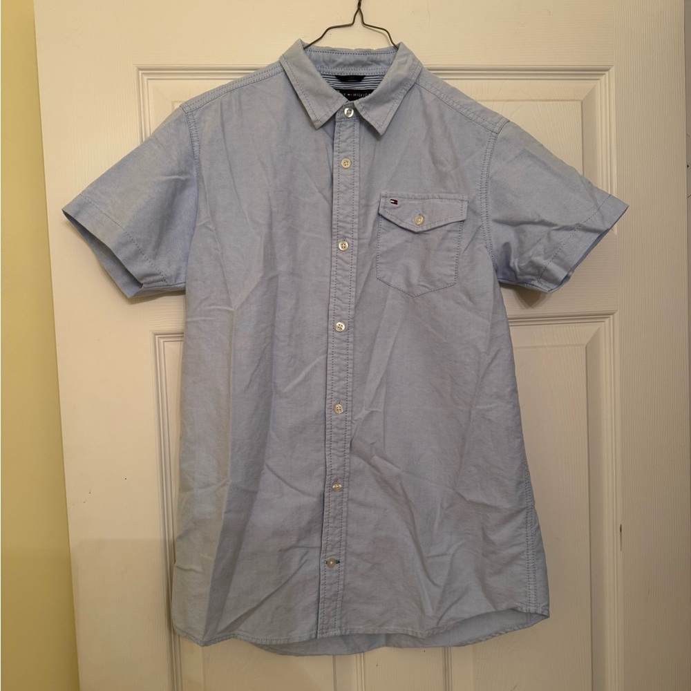 Tommy Hilfiger Light Blue Casual Button Down Shirt